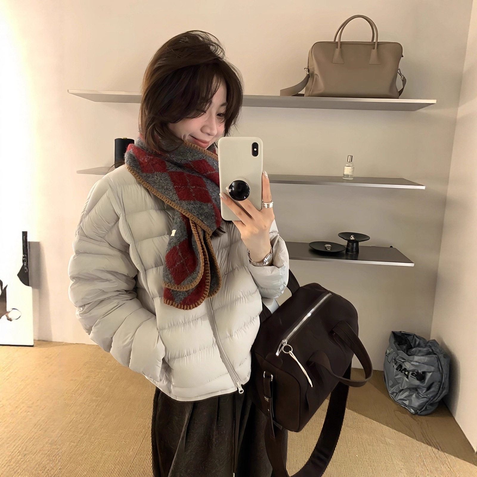 2025冬季新款新国标90白鸭绒无领排骨羽绒服女防寒