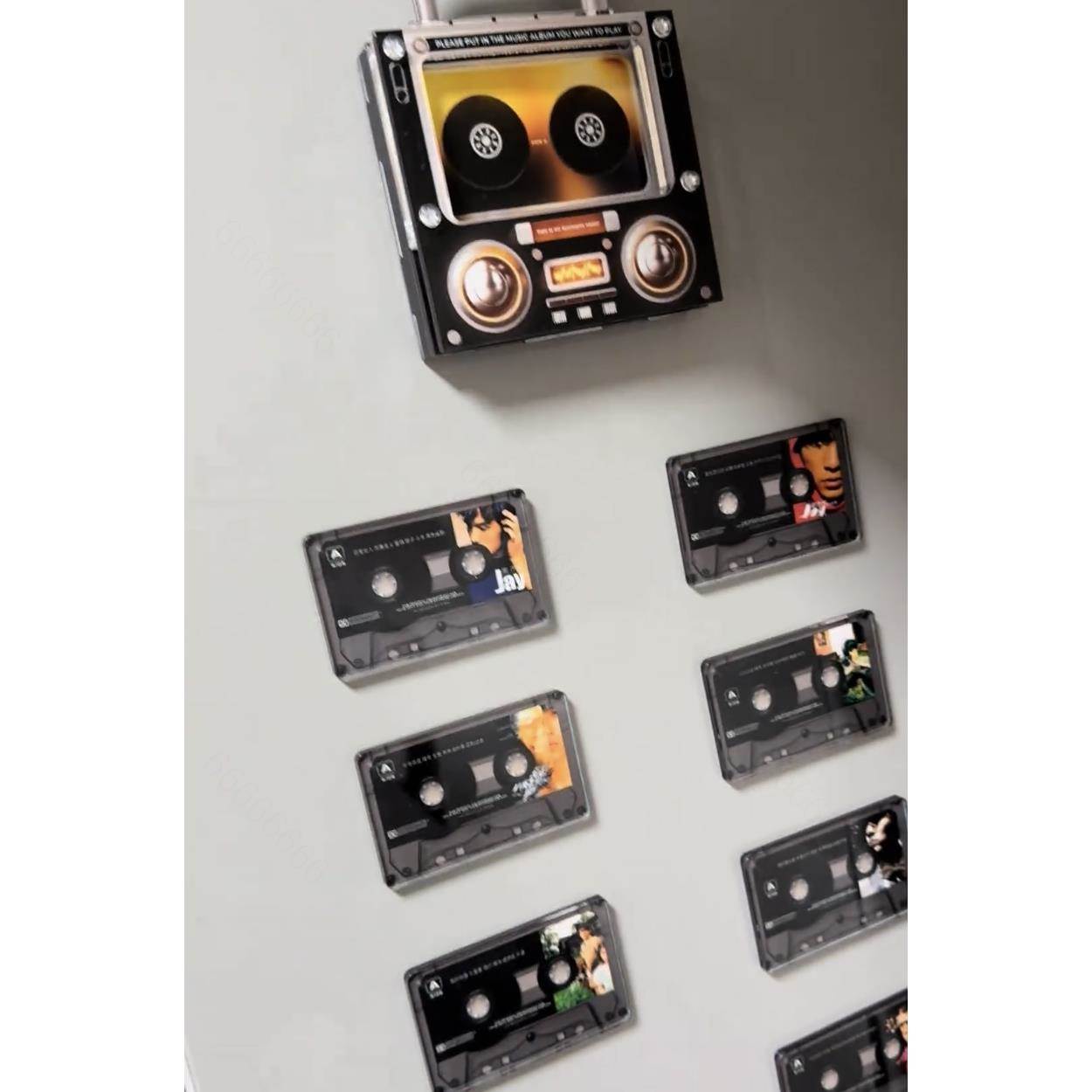 新款磁带造型带音乐磁吸冰箱贴NFC感应自动播放歌曲摆件礼物