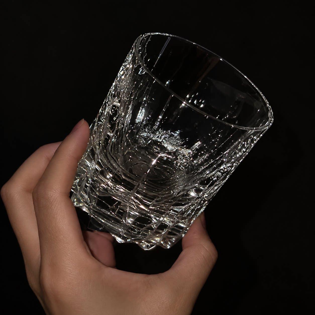 江户切子星芒杯水晶玻璃杯洋酒杯高颜值威士忌杯情人节送男友礼物