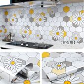 厨房防油贴纸防水自粘耐高温灶台墙纸自粘橱柜柜灶油烟机防潮壁纸