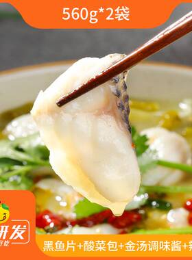 辰颐物语严选金汤酸菜鱼2袋*560g黑鱼快手菜预制方便半成品懒人菜