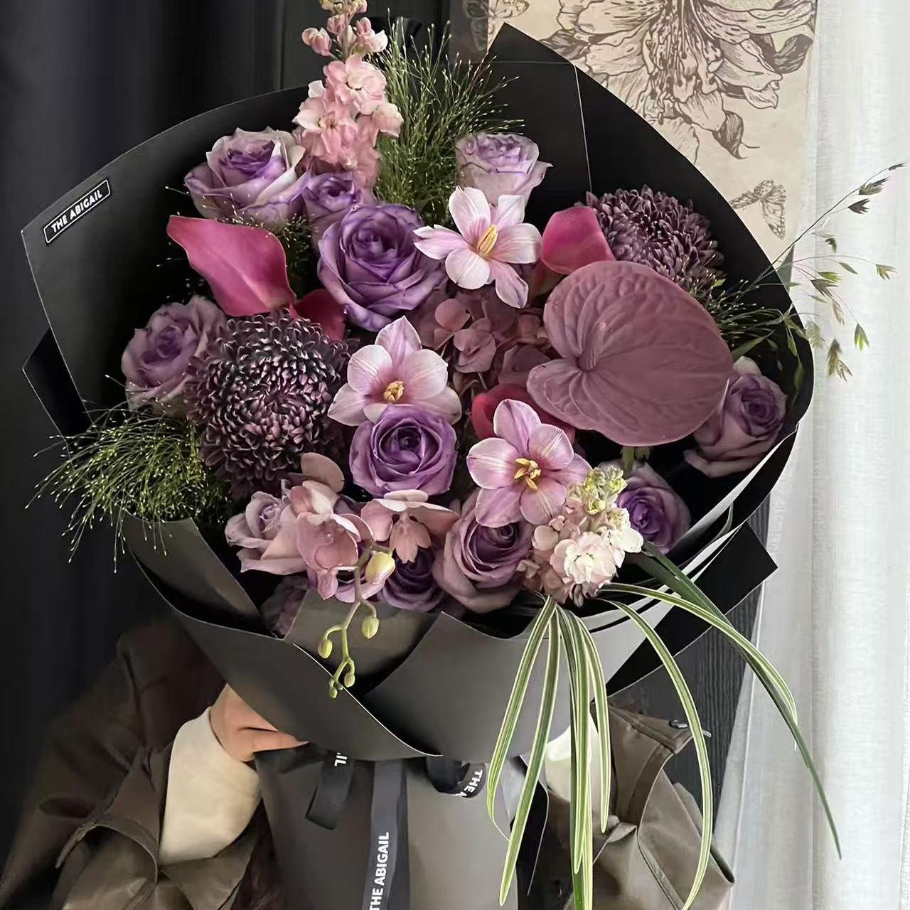 上海艾比嘉爾輕奢鮮花鮮花同城配送上海鮮花速遞上海生日鮮花花束