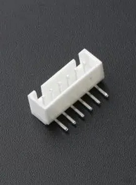 HC-XHB-6AW-TW 白色 1x6P 间距:2.5mm 弯插 系列:XHB 带扣 插件铜