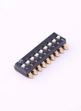 TO-09 拨码开关贴片黑色09P-9PIN间距2.54mm立式贴片正拨平拨9位S