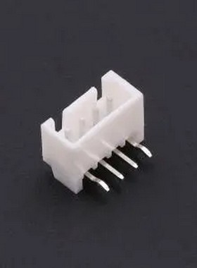 KH-A2504-R-04AWD 白色 1x4P 间距:2.54mm 弯插 弯插,P=2.5mm 线