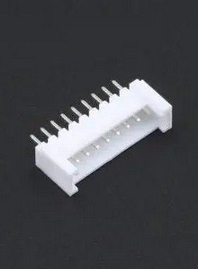 HC-HY2.0-9A-TW 1x9P 间距:2mm 直插 系列:HY 白色带扣 插件铜 插