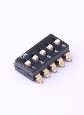 TO-05 拨码开关贴片黑色05P-5PIN间距2.54mm立式贴片正拨平拨5位S