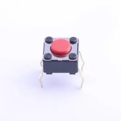 SKHHAQA010 6*6*4.3mm 直插 轻触开关 插件-4P,6x6mm 轻触开关