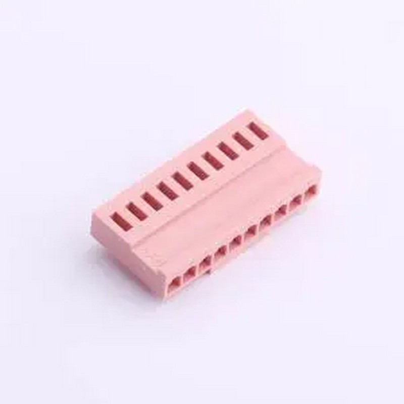 HX25012-10Y 粉色 1x10P 2.5mm P=2.5mm 胶壳(线对板/线对线)