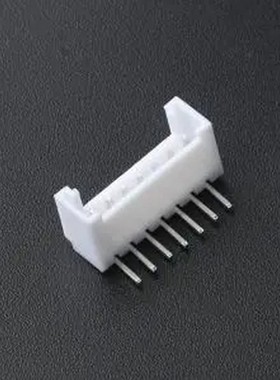 HC-HY2.0-7AW-TW 1x7P 间距:2mm 弯插 系列:HY 白色带扣 插件铜