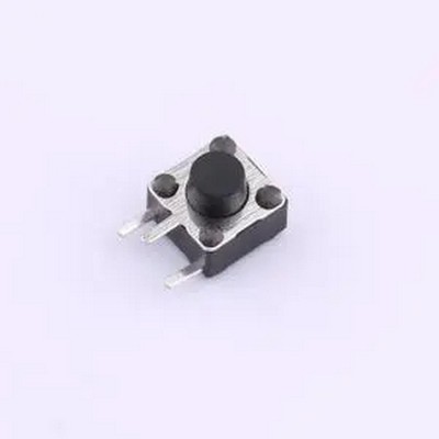 TS-1095C-A4B2-D2 6*6*5.5mm卧插边三脚轻触开关180gf 弯插-3P,6x