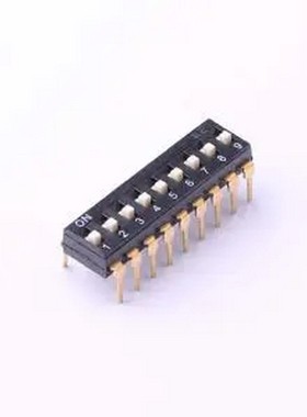 TL-09 拨码开关插件黑色09P-9PIN间距2.54mm立式直插正拨平拨9位D