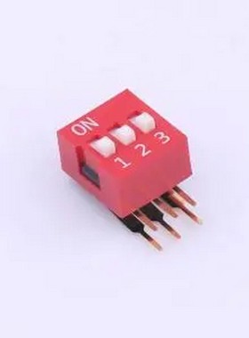 DA-03-R-T 红色90度弯脚 3位 KE拨码开关 - 拨码开关