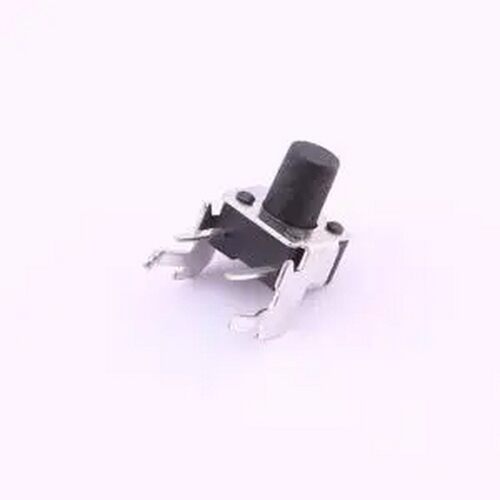 TS-1093A-A9B2-D2 轻触开关6*6*8.0插件H带支架按键四脚侧按180gf
