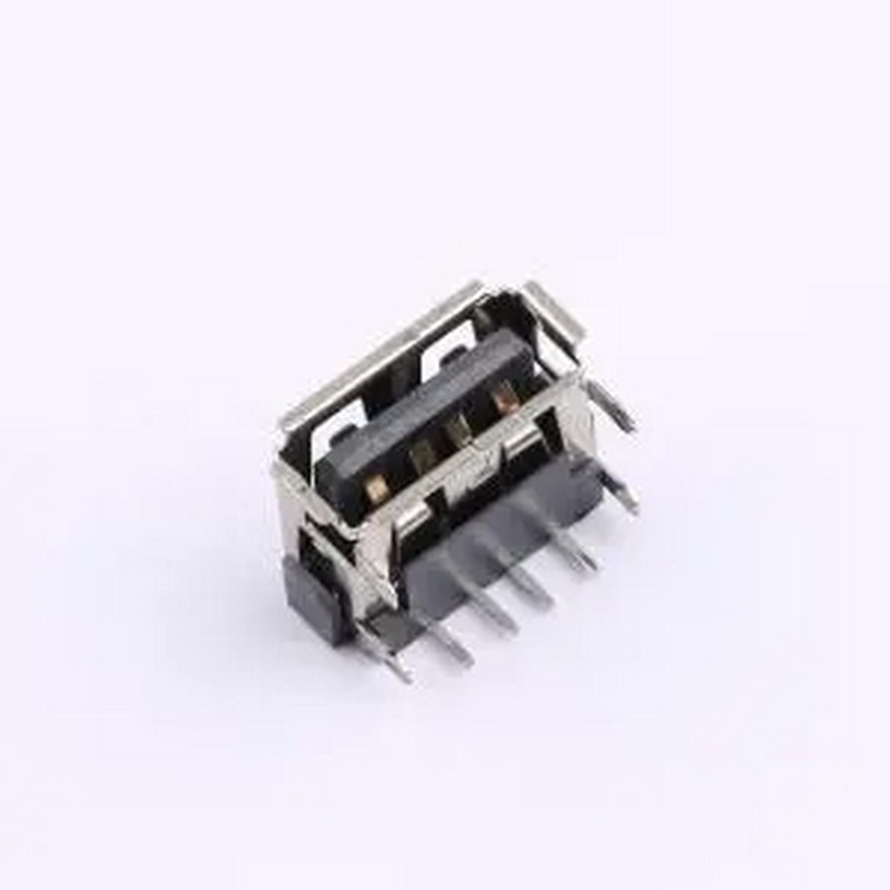 XUBF-012-0404 Type-A 母 弯插 弯插 USB连接器