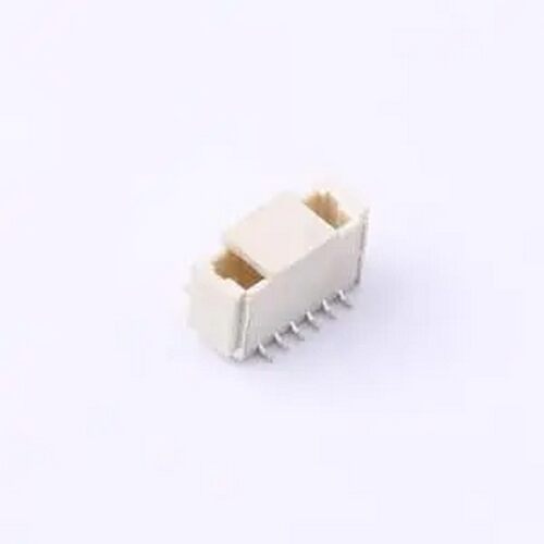 M1010VSF-06P 针座 SH1.0mm带扣 立贴 镀锡自然色 06P 加盖卷装 S