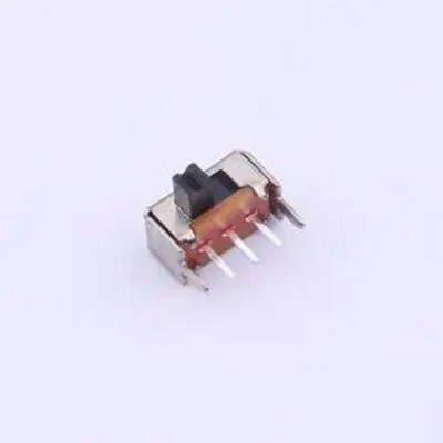 HX SK12D07VG3 3脚2两档位SK12D07VG3 1P2T卧式拨动开关,柄长3mm