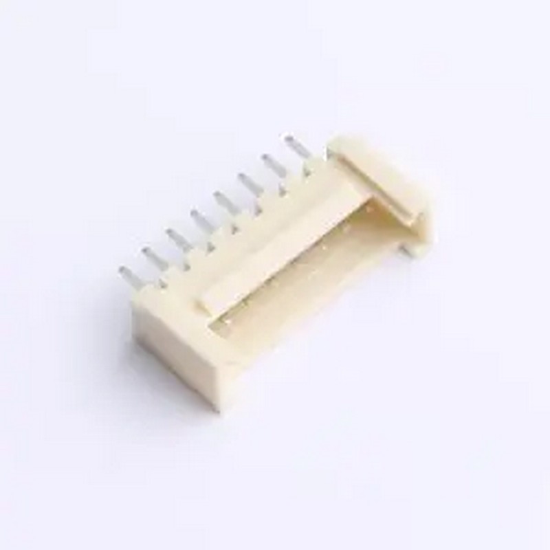 ZX-HY2.0-8PZZ-GW 1x8P 间距:2mm 直插 系列:HY 插件,P=2mm 线对