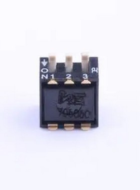 DSPV03LSGET 2.54mm 琴键式3位贴片 SMD,P=2.54mm 拨码开关