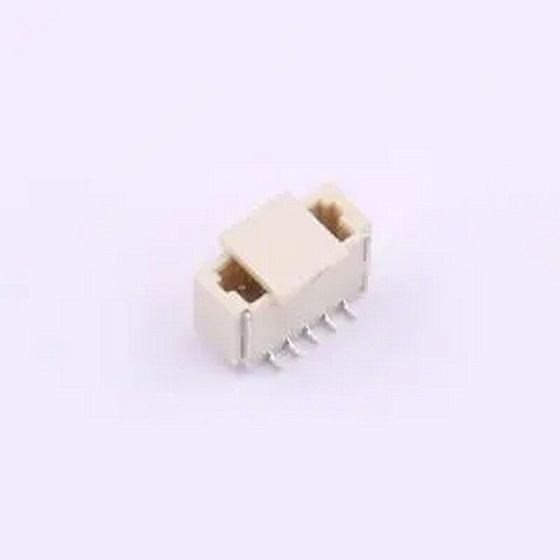 XD-1.0-5PLT 1x5P 间距:1mm 立贴 SMD,P=1mm 线对板针座