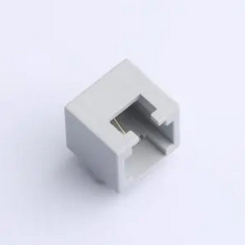 HC-WK62-MIH12-G 弯插 不带LED 网口 小RJ11 6P2C 12H全塑灰白色