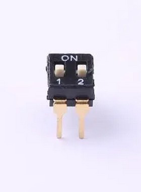 TL-02 拨码开关插件黑色02P-2PIN间距2.54mm立式直插正拨平拨2位D