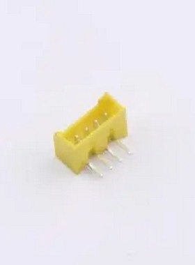 WF-1B125A4P-Y 间距1.25mm 弯插 黄色 1x4P 弯插,P=1.25mm 线对板
