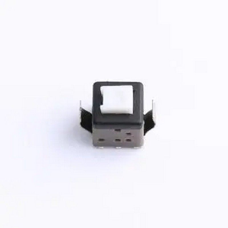 PS-5824SSB-2PL 双弹平头自锁,脚距8.6mm,行程1.0mm,按动力250gf