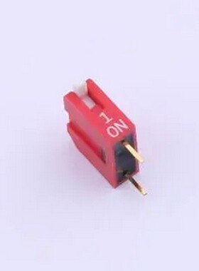 DP-01-R-T 红色侧拨长柄 1位 KE拨码开关 插件 拨码开关