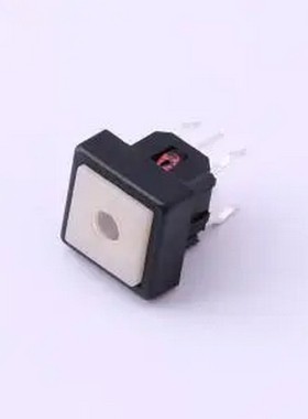 K6-6164D02 红色带灯开关 插件,10x10mm 轻触开关