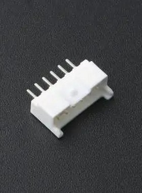 KH-A2026-06A 白色 1x6P 间距:2mm 直插 系列:PA 插件,P=2mm 线对