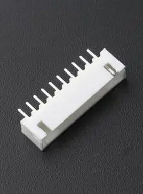 HC-XH-10A-TW 白色 1x10P 间距:2.5mm 直插 系列:XH 插件铜 插件,