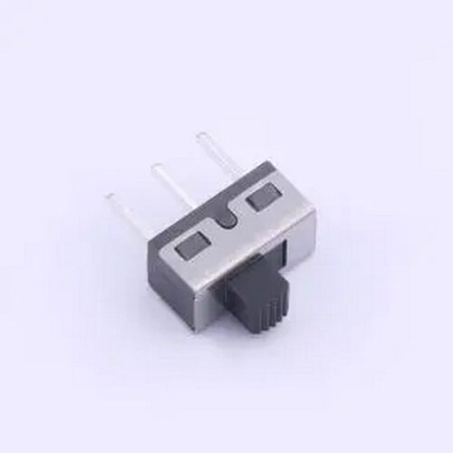 HX SS12D10G4 拨动开关 立式两档拨动,单排3脚插件,12.7x6.7x6.4,