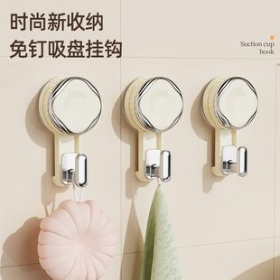 吸盘挂钩免打孔强力承重粘胶门后挂衣钩厨房浴室卫生间无痕粘钩