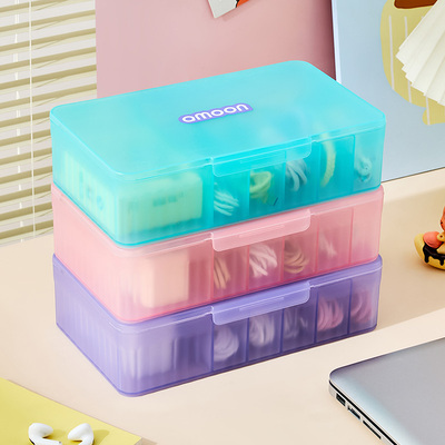 数据线收纳盒分格电源充电线充电器收纳神器手机桌面理线器理线盒