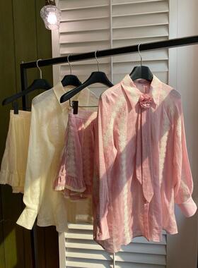 新款时尚百搭衬衫半身裙套装气质设计感小众上衣裤裙两件套