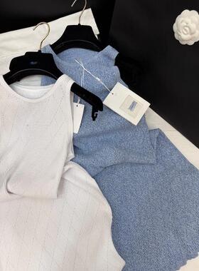 2026年夏季新款针织无袖连衣裙女修身显瘦收腰背心裙气质长裙