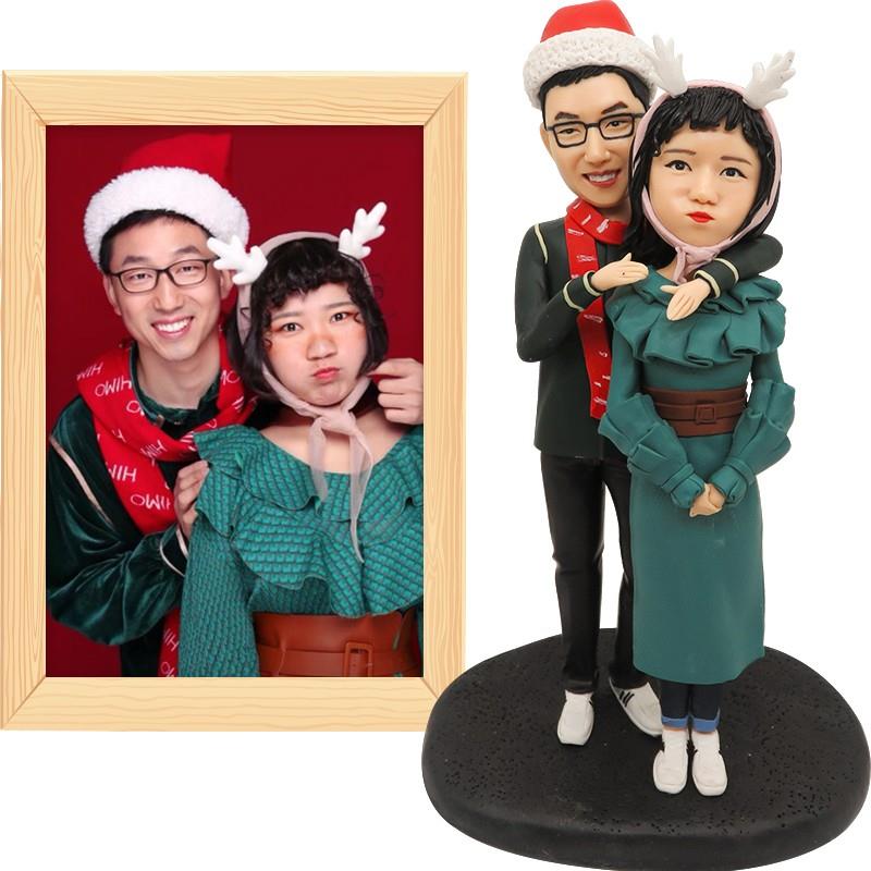 泥人真人定制软陶人偶捏