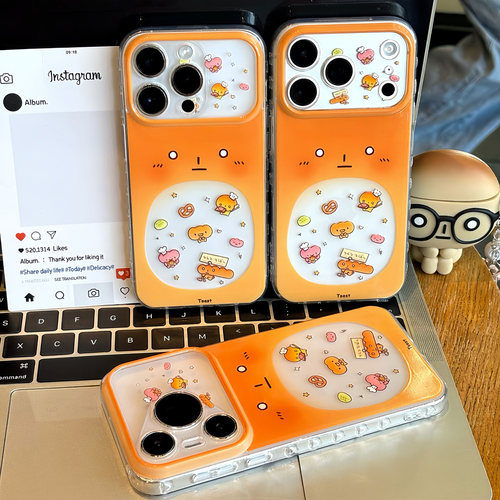 古早大嘴烤焦面包头像适用苹果17pro手机壳iPhone16max14小米17华为mate80pura90K90reno15荣耀500x300findx8