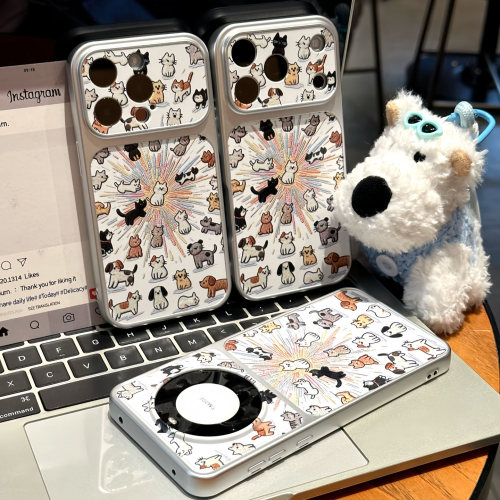 可爱满屏烟花猫咪新款适用苹果18promax手机壳iPhone17pro14小米15华为mate90pura70K80reno16荣耀400x200s60
