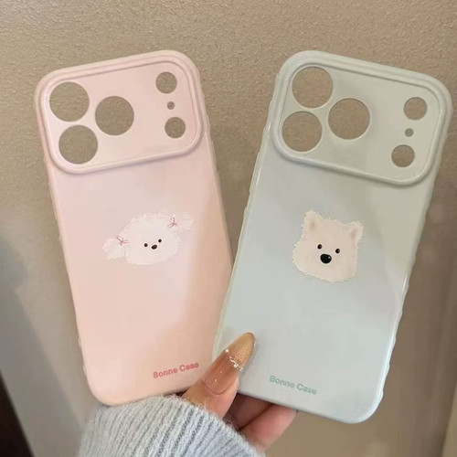 简约卡通西高地适用苹果17promax手机壳iPhone18pro16小米17华为mate90p70K80nova15x300iqoo12findx9magic8