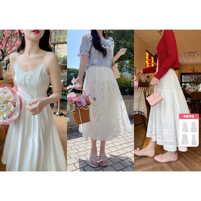 TAKIYAS SHOP 仙气蕾丝半裙系列/吊带裙