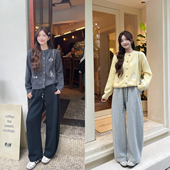 刺绣毛衣开衫 SHOP 休闲弯刀裤 TAKIYAS