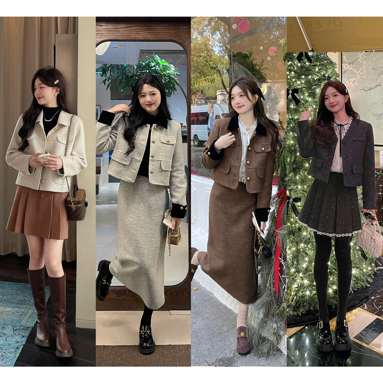 TAKIYAS SHOP 双面呢外套/香风套装组合