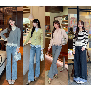 内搭上衣 TAKIYAS SHOP 开衫 牛仔裤