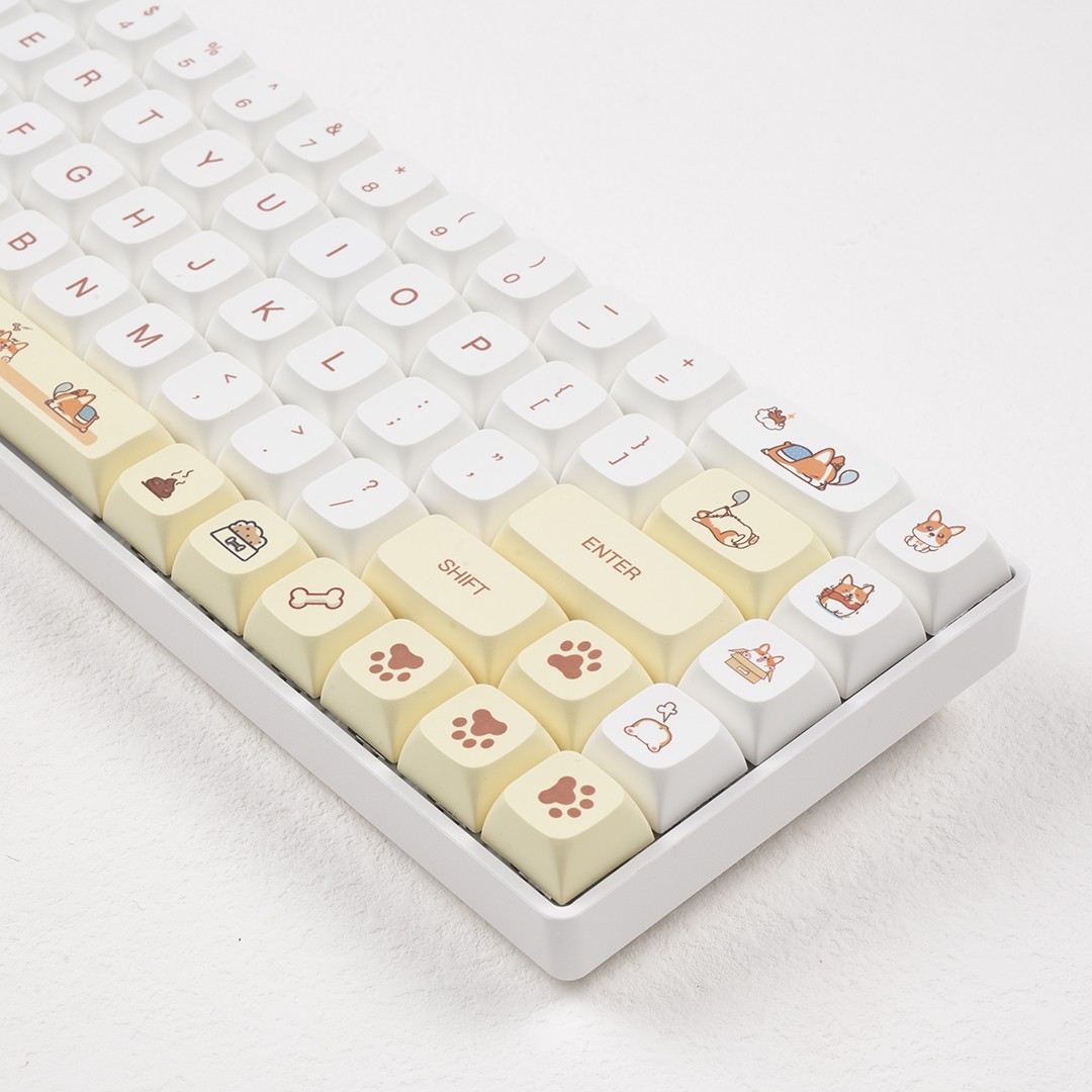 柯基键帽狗狗柴犬xda高度pbt热升华适配CIY68/64/87/84/104/98100