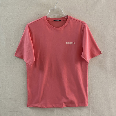 字母GUESS汗布情侣宽松短袖