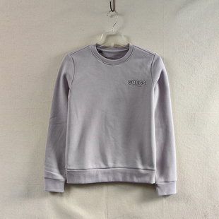 正肩加绒女卫衣 问号倒三角女士秋冬休闲圆领衫 贴身保暖通勤内搭