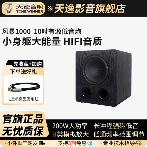 Winner/天逸风暴SUB-1000专业大动态影院10寸超重有源导向低音炮