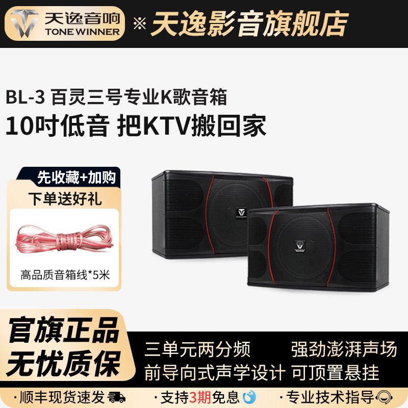 Winner/天逸 BL-03百灵三号专业卡拉OK音箱家用卡包箱